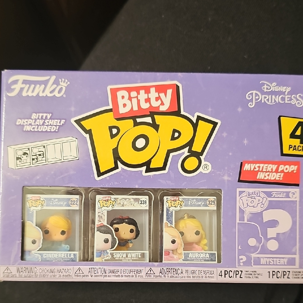 Funko Bitty Pop! Disney Princess Set with Mystery Figure